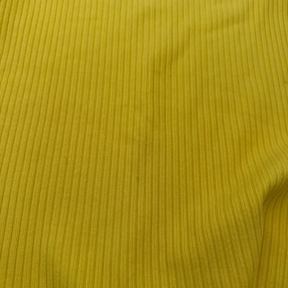 NWOT $88 Reformation Knit Ribbed Mini Skirt Mustard Yellow, S, Small - Picture 3 of 5